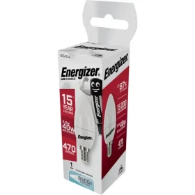 Energizer S9418 LED Sviečka žiarovka 5.9W / Pätica E14 / 2700K / 470 lm (S9418)