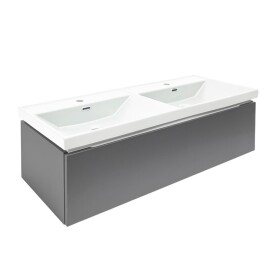 Kúpeľňová skrinka s umývadlom SAT Feel 120x30x44, 8 cm antracit mat SATFEEL120ANTU4 SATFEEL120ANTU4