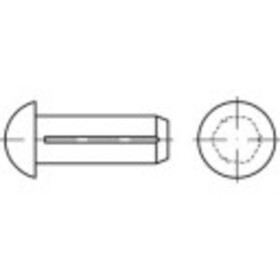 TOOLCRAFT 136529 pologuľatý ryhovaný klinec (Ø x d) 3 mm x 7 mm ocel 500 ks; 136529