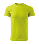 Základné voľné tričko pánske limetkové 2XL