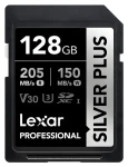 Lexar Professional SILVER PLUS SDXC 128GB / Pamäťová karta / čítanie: 205 MB/s / zápis: 150 MB/s / UHS-I / V30 (LSDSIPL128G-BNNNG)