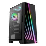 AeroCool Mirage čierna / PC skriňa / ATX / 2x USB 3.0 / 1x USB 2.0 / Bez zdroja / priehľadná bočnica (ACCM-PB25013.11)