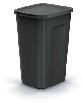 Keden COMPACTA Q FLAP PLUS recyklovaná čierna / Odpadkový kôš / 35 l / plast (NSDK35-S411*)
