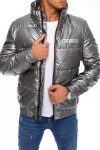 Pánska zimná bunda TX3860 Dark grey silver - Dstreet M šedá-stříbrná