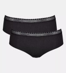Dámske nohavičky GO Ribbed R Hipster C2P - BLACK - black 0004 - SLOGGI BLACK M