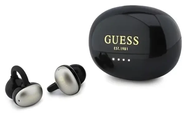Guess Metallic FINISH Classic Logo čierna / Bezdrôtové slúchadlá / OWS (57983130970)