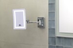 SAPHO - Závesné kozmetické zrkadlo LED, 160x240, chróm MW834