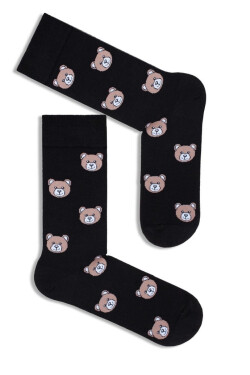 PÁNSKE PONOŽKY AVANGARD TEDDY HEAD 0125.033 černá 38-41