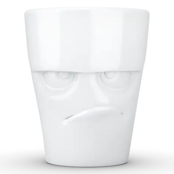 FIFTYEIGHT Hrnček Grummelig biela / Hrnček / 350 ml / porcelán (T018101)