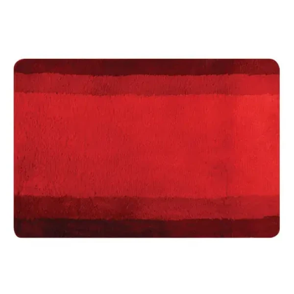 Spirella BALANCE kúpeľňová predložka 60 x 90 cm červená / polyester / protišmyková (7610583092137)