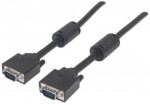 Manhattan Monitor Cable SVGA HD15 M-HD15 M 3m s feritovými jadrami / čierny (317733)