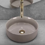 REA - Umývadlo na dosku SAMI Beige Shiny REA-U6382