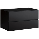 CERANO - Kúpeľňová skrinka pod umývadlo Carole - čierna matná - 79x48x45 CER-431572