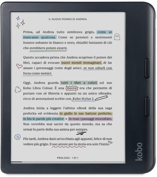 Kobo Libra Colour Čierny + Stylus 2 (N428-KU-BK-K-BU)