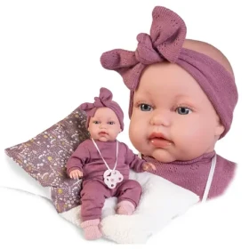 Antonio Juan 70356 TONETA - realistická bábika bábätko so zvukmi a mäkkým látkovým telom - 34 cm