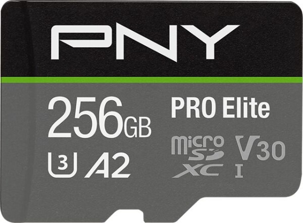 PNY PRO Elite MicroSDXC 256 GB Class 10 UHS-I/U3 A2 V30 (P-SDU256V32100PRO-GE)