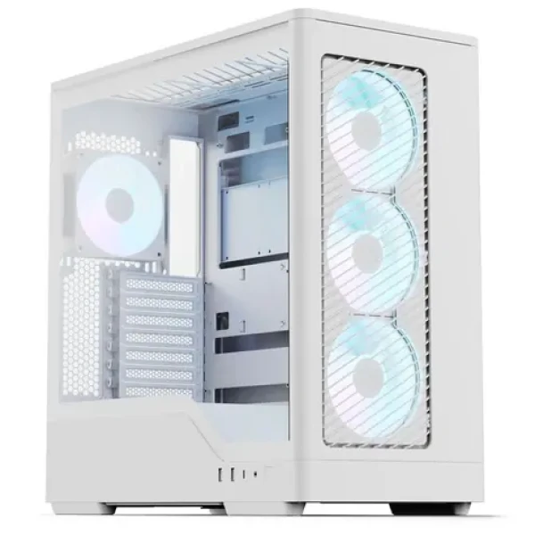 AeroCool D520A biela / Skriňa / Midi Tower / ATX / tvrdené sklo / RGB (ACCM-DS05143.21)
