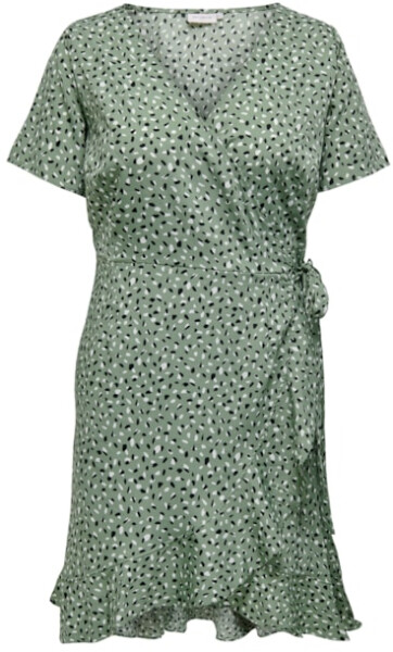 ONLY CARMAKOMA Dámske šaty CARLIVIA Regular Fit 15252210 Hedge Green
