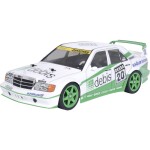 Tamiya TT-01E Mercedes Benz 190E debis Zakspeed komutátorový 1:10 RC model auta elektrický cestný model 4WD (4x4) BS; 58656