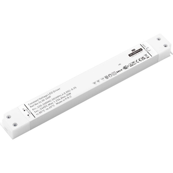 Dehner Elektronik SL 30-24VF LED driver konštantné napätie 30 W 1.25 mA 24 V/DC ochrana proti prepätiu, prepätia, schválenie nábytku; SL 30-24VF