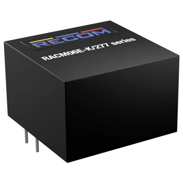 RECOM Zabudovaný AC/DC zdroj, uzavretý 12 V 0.5 A 6 W; RACM06E-12SK/277