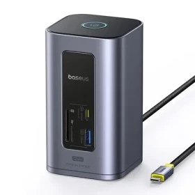 Baseus Air Spacemate 12v1 / Dokovacia stanica / USB-C / 2x HDMI 4K 60Hz / 2x USB-C 10Gb/s / 2x USB-A / RJ-45 / SD (B00568103813-00)