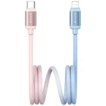 USAMS SJ757 modro-ružová / Dátový kábel / USB-C - Lightning / PD 30W / 1,2 m (SJ757USB03)