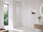 CERANO - Sprchová zástena Walk-in Crystal Ľ/P - 8 mm - bezvzperový systém - biela matná, mliečne sklo - 100x200 CER-8050BD6692