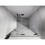 MEXEN/S - Lunar-F skladacie sprchové dvere pravé 85, transparent, grafit metal 836-085-000-95-00-P