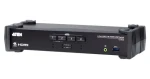 Aten 4- Port USB 3.0 4K HDMI KVMP čierna / KVM switch / 4K 4096×2160 / USB 3.0 / HD audio (CS1824-AT-G)