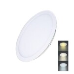 Solight WD142 LED mini panel CCT podhľadový 18W / 1530lm / 3000K / 4000K / 6000K / guľatý (8592718025113)