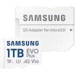 Samsung EVO PLUS 2024 1TB + adaptér / micro SDXC / UHS-I U3 / Class 10 / R: 160Mbps (MB-MC1T0SA/EU)