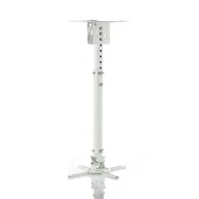 P-107W Stropný držiak projektora biela / Držiak projektora / nosnosť 15 kg / rozsah 45-76 cm (RAMART P-107W)