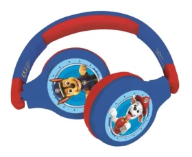 LEXIBOOK Slúchadlá Tlapková patrola modro-červená / Bluetooth / Skladacia / Mikrofón / Limit hlasitosti (HPBT010PA)