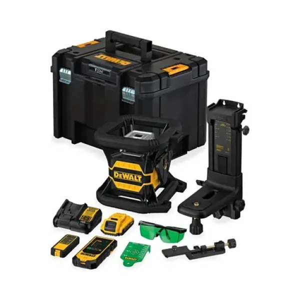 DeWalt DCE080D1GS / Zelený rotačný laser / 1x Aku 2.0 Ah / nabíjačka / kufor / príslušenstvo (DCE080D1GS)