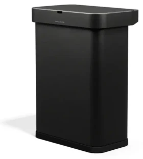 Simplehuman SENSOR čierna oceľ / Odpadkový kôš / Bezdotykový / Hlasové a pohybové ovládanie / 58 l