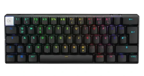 Logitech Pro X 60 Lightspeed GX Brown biela / Bezdrôtová herná klávesnica / DE layout / Bluetooth 2.4 GHz (920-011924)