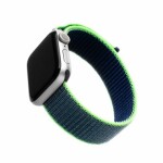 FIXED Nylon Strap Nylonový remienok pre Apple Watch 40mm amp; Watch 38mm neónovo modrá (FIXNST-436-NEBL)