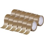 TOOLCRAFT 2xTO-10187040 baliace lepiaca páska hnedá (d x š) 66 m x 50 mm 12 ks; 2xTO-10187040