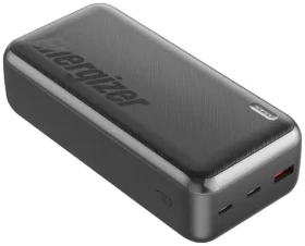 Energizer UE30055PQ powerbanka čierna / 30000mAh / 22.5W (20W) / 5V / 3A / 2x USB-C 1x USB-A (UE30055PQ)