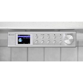 Soundmaster IR1500SI vstavané internetové rádio internetové, DAB+, FM Bluetooth, Wi-Fi, internetové rádio hlasný odposluch strieborná; IR1500SI