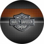 Jedlý papier s logom Harley-Davidson, 19,5 cm - Pictu Hap