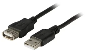 EFB čierna / Predlžovací kábel / USB 2.0 / USB-A / 5 m / 480 Mbit/s (K5248SW.5V2)