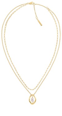 Calvin Klein Nežný pozlátený náhrdelník Edgy Pearls 35000559