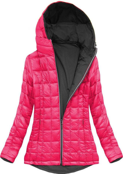 Šedá obojstranná prechodná bunda Amaranth (7699) odstíny růžové XXL (44)