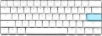 Ducky One 2 Pro Mini White Edition Gaming Tastatur, RGB LED - Kailh White