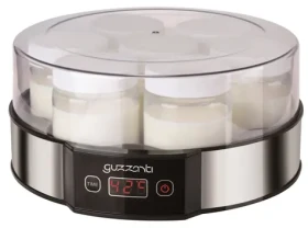 Guzzanti GZ 705 strieborná / Jogurtovač / 20W / LCD displej / časovač / 7 pohárov (190 ml) / automatické vypnutie (GZ 705)