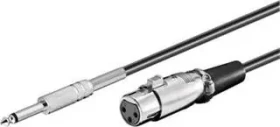 PremiumCord Kábel Jack 6.3mm-XLR samec-samica 6m (kjackxlr01)