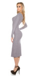 Sexy KouCla Maxi knit dress with sexy back white Einheitsgroesse