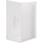 CERANO - Sprchová zástena Walk-in Orbis - Pravá - 8 mm - biela matná, mliečne sklo - 70x200 CER-999916